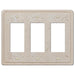 Faux Stone Cream Resin - 3 Rocker Wallplate