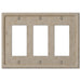 Faux Stone Beige Resin - 3 Rocker Wallplate