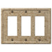 Faux Stone Noce Resin - 3 Rocker Wallplate