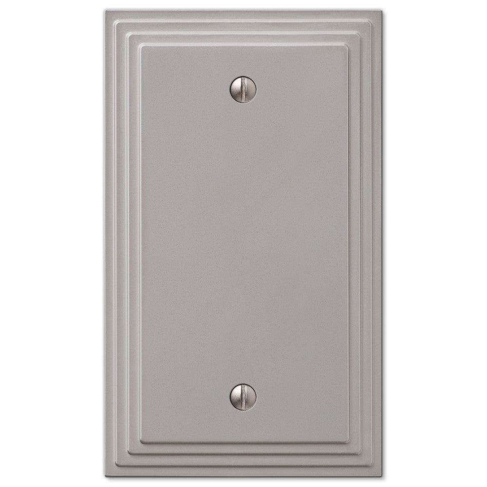 Steps Satin Nickel Cast - 1 Blank Wallplate