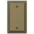 Steps Rustic Brass Cast - 1 Blank Wallplate