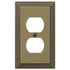 Steps Rustic Brass Cast - 1 Duplex Wallplate