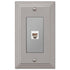 Steps Satin Nickel Cast - 1 Phone Jack Wallplate