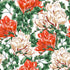 Beige and Red Flowers Wallpaper