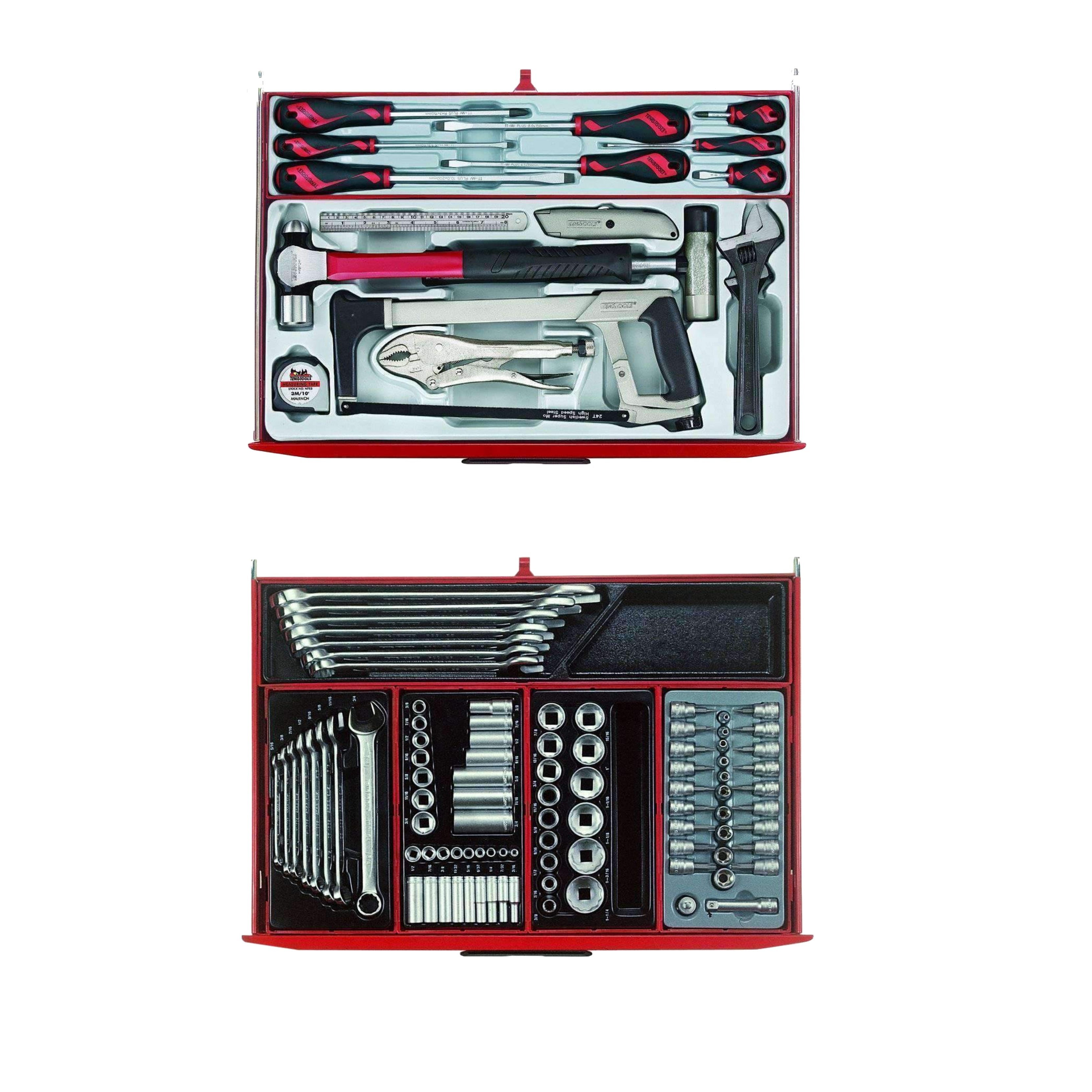 Juego de herramientas manuales mixtas Mega Master de 715 piezas de Teng Tools - TCMM715N