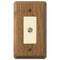 Contemporary Medium Oak Wood - 1 Cable Jack Wallplate