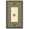 Egg & Dart Brushed Brass Cast - 1 Phone Jack Wallplate