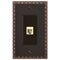 Egg & Dart Aged Bronze Cast - 1 Phone Jack Wallplate