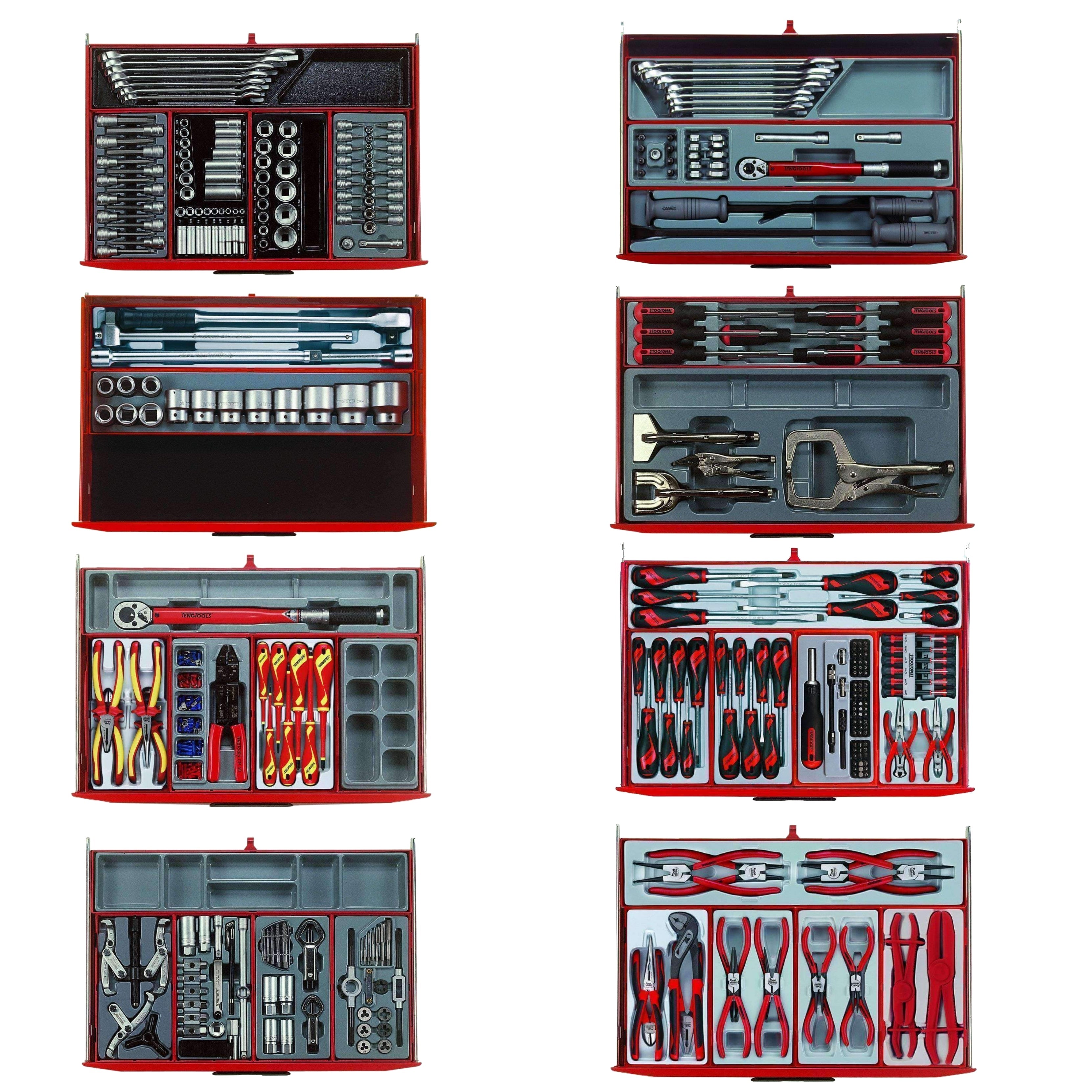 Teng Tools 1001 Piece Black Mega Master Mixed Hand Tool Kit - TCMM1001BK