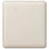 Devon Light Almond Steel - 2 Blank Wallplate