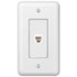 Devon White Steel - 1 Phone Jack Wallplate