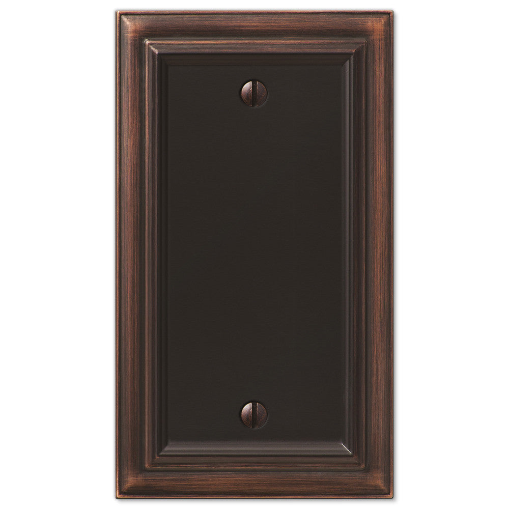 Continental Aged Bronze Cast - 1 Blank Wallplate