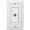 Continental White Cast - 1 Cable Jack Wallplate