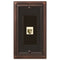 Continental Aged Bronze Cast - 1 Phone Jack Wallplate