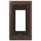 Continental Aged Bronze Cast - 1 Rocker Wallplate