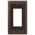 Continental Aged Bronze Cast - 1 Rocker Wallplate