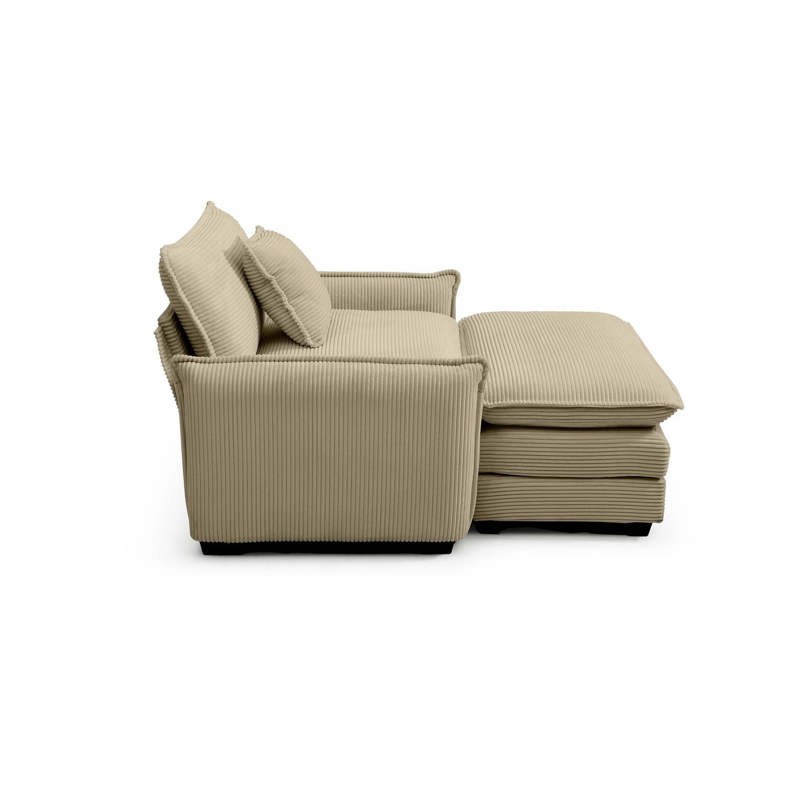 Walker Edison | Cloud Deep Sofa Chair With Ottoman