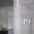 Chrome Ceiling-Mounted Rainfall Shower Head Two-Way Shower Faucet and Handle Sprayer Included