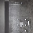 Chrome Thermostatic Shower System  3-Way Functionality & Includes 6 Body Jets for Simultaneous and Separate Operation