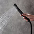 12-Inch or 16-Inch Matte Black Rain Showers with 3-Way Anti-Scald Digital Display Valve, Trim, and 6 Body Jets