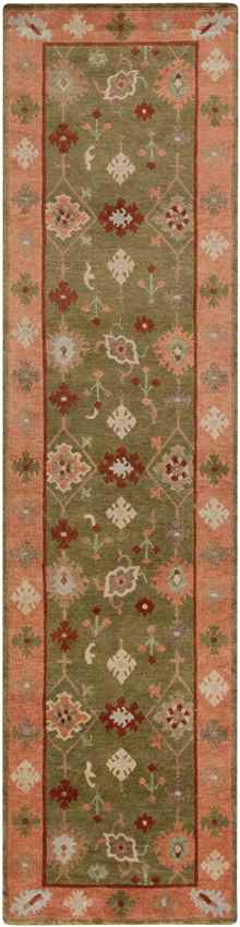 Allakaket Global Dark Green/Burnt Orange Area Rug