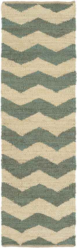 Alpha Global Dark Green/Cream Area Rug