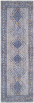 Alfombra lavable tradicional azul marino Limmen