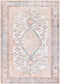 Midwoud Traditional Blush Washable Area Rug