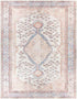 Midwoud Traditional Blush Washable Area Rug