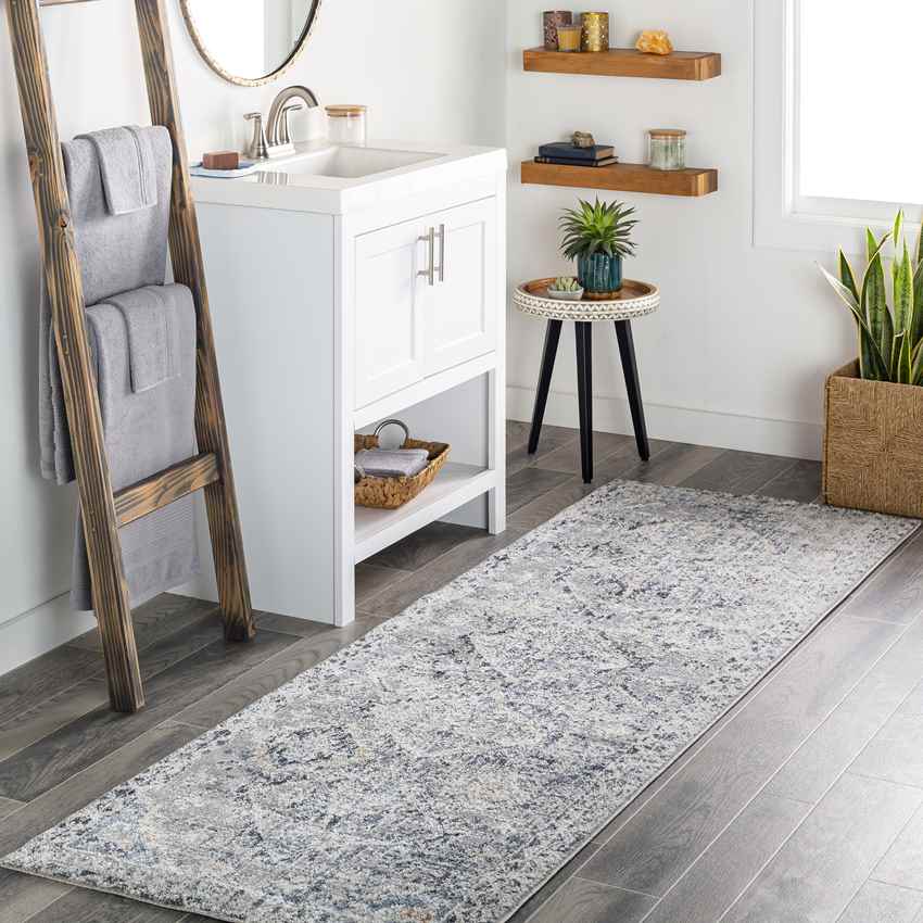 Allen Traditional Navy Area Rug