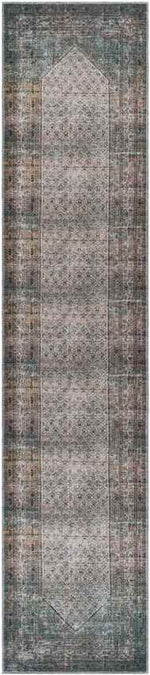 Hayri Traditional Burnt Orange Washable Area Rug