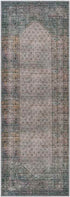 Hayri Traditional Burnt Orange Washable Area Rug