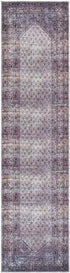 Hayri Traditional Plum Washable Area Rug