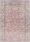 Mauckport Traditional Coral Washable Area Rug