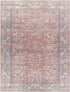 Mauckport Traditional Coral Washable Area Rug