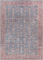 Royal Center Traditional Denim Washable Area Rug