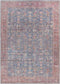 Royal Center Traditional Denim Washable Area Rug