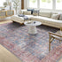 Royal Center Traditional Denim Washable Area Rug