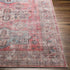 Merom Traditional Pastel Pink Washable Area Rug