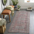 Merom Traditional Pastel Pink Washable Area Rug