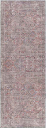 Merrillville Traditional Brick Red Washable Area Rug