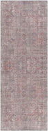 Merrillville Traditional Brick Red Washable Area Rug