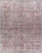 Merrillville Traditional Brick Red Washable Area Rug