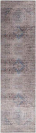 Michiana Shores Traditional Pale Blue Washable Area Rug