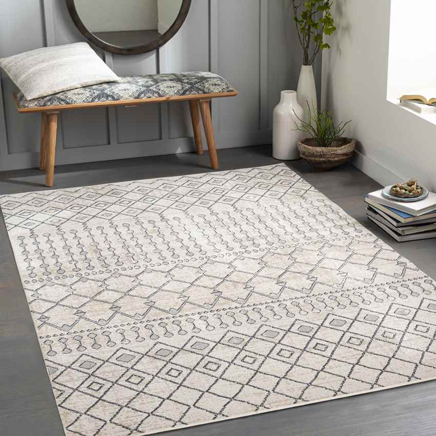 Alfombra lavable en color beige Mary Global