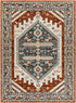 Alfordsville Traditional Burnt Orange Area Rug