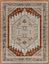 Alfordsville Traditional Burnt Orange Area Rug