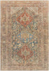 Episkopi Traditional Rust Washable Area Rug