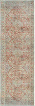 Mylikouri Traditional Rust Washable Area Rug