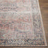 Glidden Traditional Dusty Coral Washable Area Rug